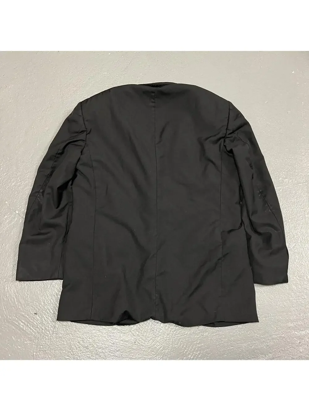 Ermenegildo Zegna Wool Single Breasted Black Blazer Sport Coat